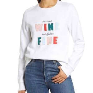 1901 White Graphic‎ Long Sleeve Sweatshirt